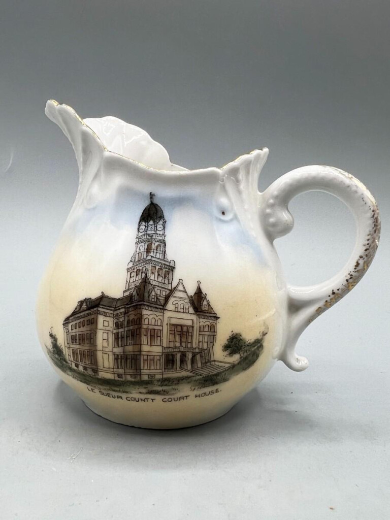 Vintage Carlsbad China Small Pitcher Specialty Design Le Sueur County 